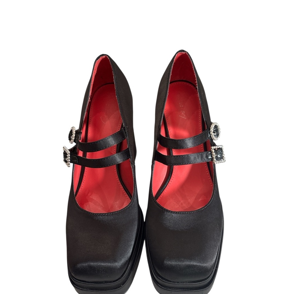 Circus by Sam Edelman Black Heels with Rhinestone Accents